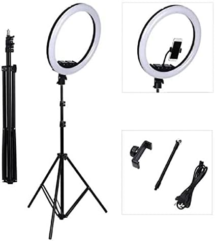 MJ38 RGB 25W Soft Ring Light | 38cm USB-Powered with Tripod & Smartphone Stand for Live Streaming and Content Creation