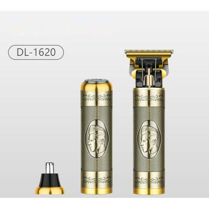 3-in-1 Rechargeable Men's Grooming Kit - Anti-Pinch System, T-Blade, USB Type-C Charging, High-Performance Grooming Tool