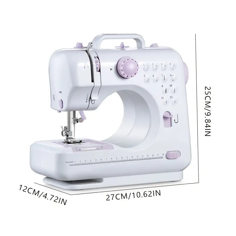 European Standard Home Sewing Machine - 2-Speed, Front/Back Stitch, Thick Fabric Locking, Night Light & Guide Locking Eye