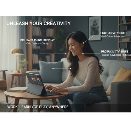 Tab 91 10.1-inch Android Tablet. Octa-core processor, 8MP+13MP cameras, 5000mAh battery & Android 15 for smooth performance.