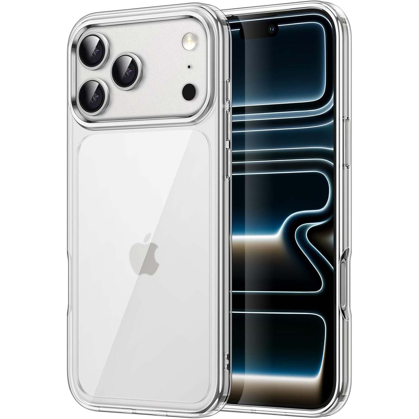 Crystal Clear Case for iPhone 17 Pro Max 6.3" (2025) - Anti-Yellowing Hard Back, Slim Shockproof Bumper, Wireless Charging Compatible