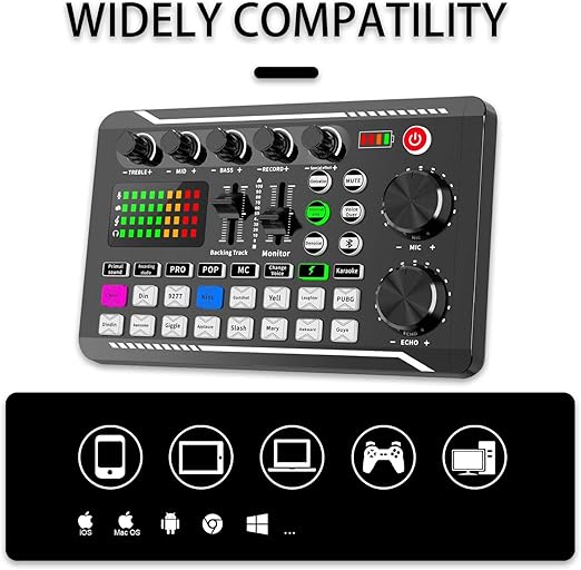 Ultimate Podcasting Ensemble – V9 Mixer, BM800 Microphone & Integrated Sound Card