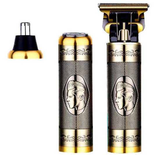 3-in-1 Rechargeable Men's Grooming Kit - Anti-Pinch System, T-Blade, USB Type-C Charging, High-Performance Grooming Tool