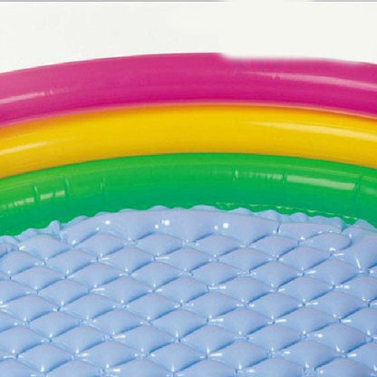 3 Rings Inflatable Sunset Glow Pool | Colorful Swimming Pool for Babies and Toddlers