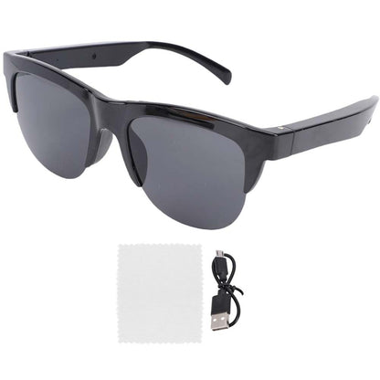 F06 Smart Glasses - Bluetooth 5.4 Audio Sunglasses w/ Speaker, Blue Light Filter, Voice Control & IP54 Waterproof for Music/Calls