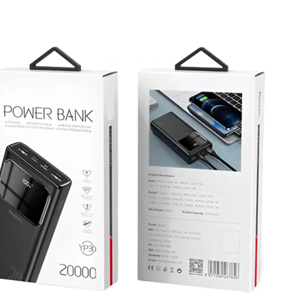 P30 20000mAh Fast Charging Power Bank – Reliable Portable Charger for All Devices