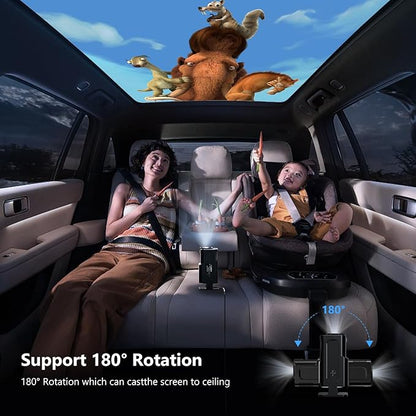 Android 11 Projector | 390 ANSI Lumens | HY320 4K Native 1080p with Dual WiFi6 & BT5.0 | Portable Outdoor Cinema Projector Upgrade to HY300