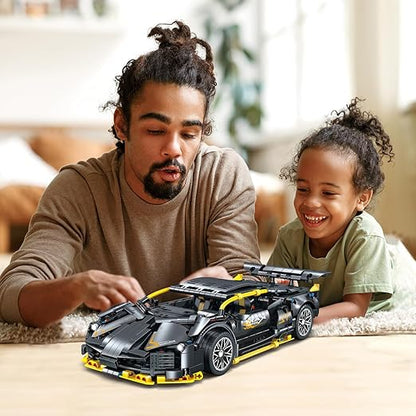 1215-Piece Sports Car Building Blocks | 1:14 Race Car Model Set | STEM Supercar Toy for Boys, Girls & Adults | Collectible Display, Engineering Kit