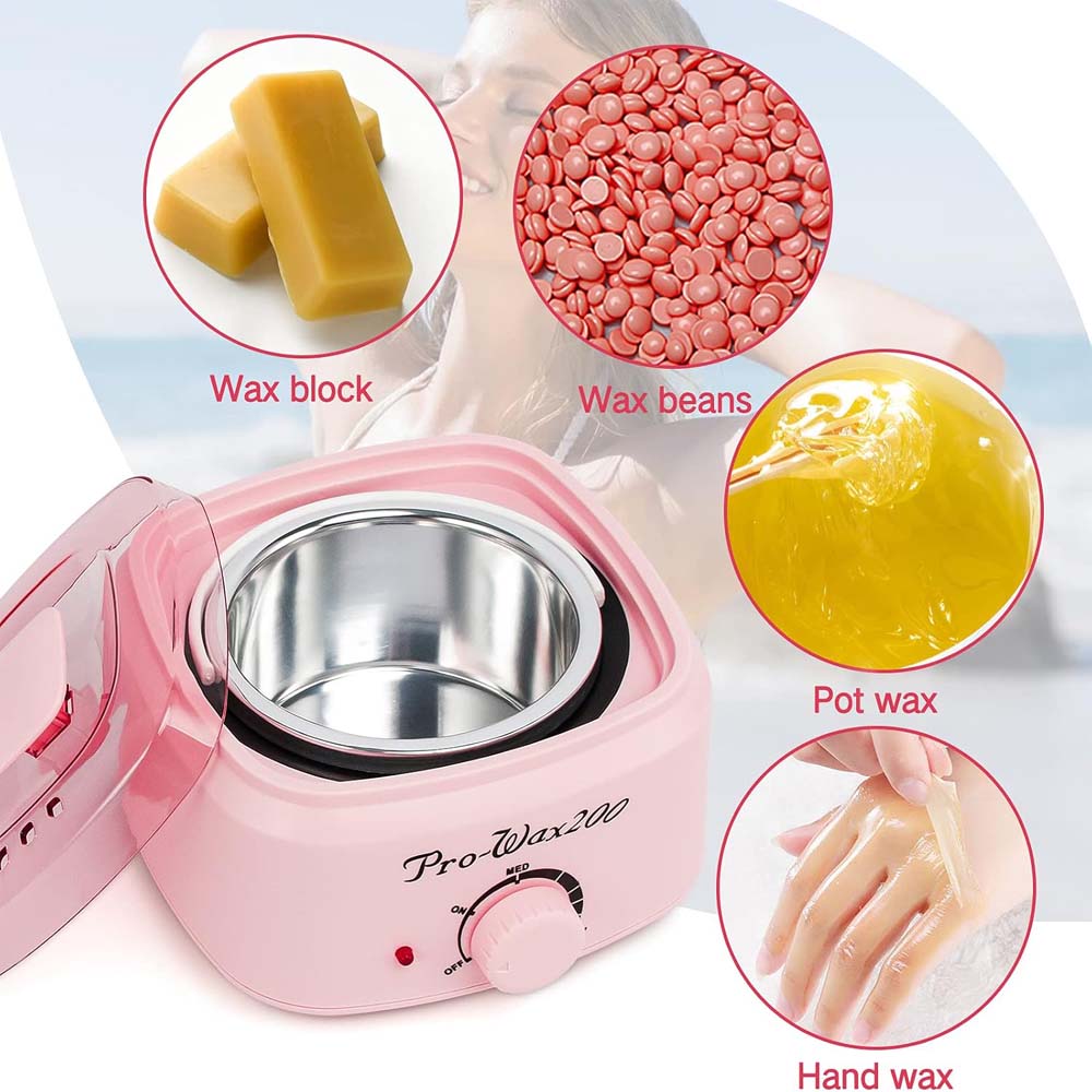 200 Pro Professional Wax Heater - Hair Removal Wax Warmer Machine for Salon & Home Use with Adjustable Temperature