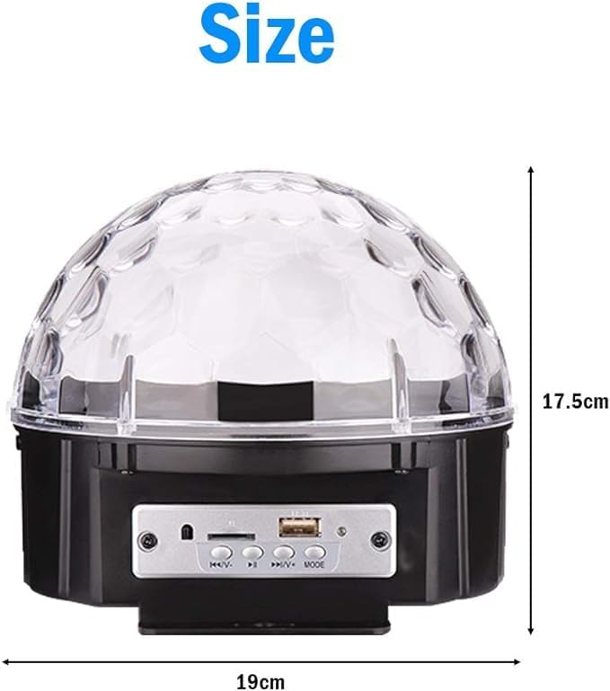 LED Disco Lights Party Lights | Rotating Crystal Magic Ball Lights for the Ultimate Party Atmosphere | Colorful Lighting for Any Occasion