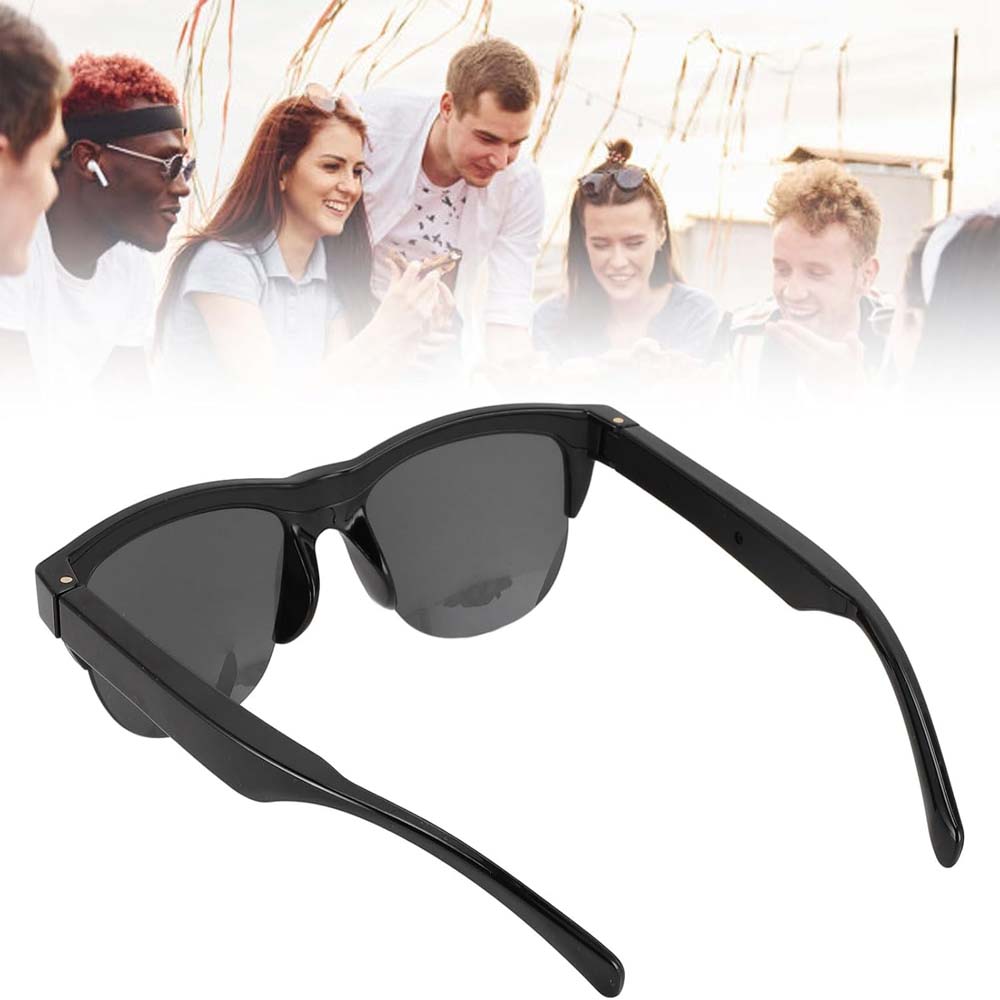 F06 Smart Glasses - Bluetooth 5.4 Audio Sunglasses w/ Speaker, Blue Light Filter, Voice Control & IP54 Waterproof for Music/Calls