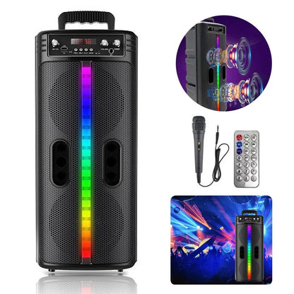 Portable 8-Inch Trolley Speaker – Powerful Bass with Bluetooth Connectivity, Ideal for Outdoor Parties