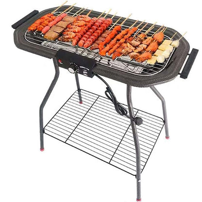 Electric Table Top Grill Griddle - 1800W Indoor/Outdoor Hotplate Cooker, Double Comfort for Kitchen, Camping, Parties & Festivals