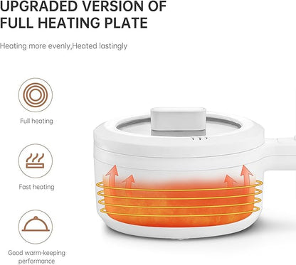 800W Mini Electric Cooker – Portable Hot Pot with Safety Features
