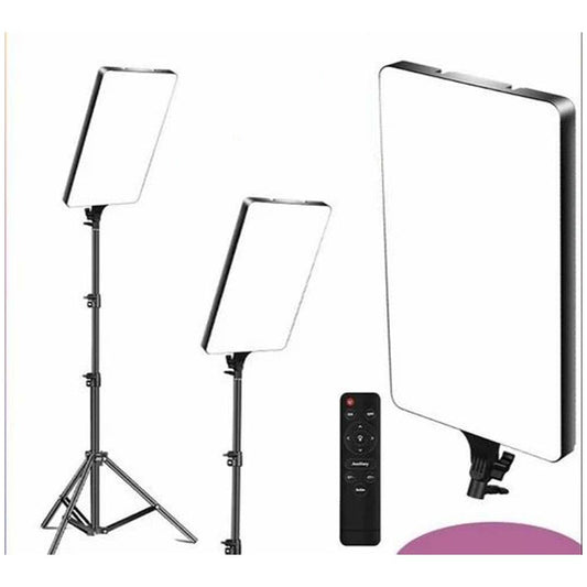 RL-19 Inch LED Panel Soft Light with LED Stand | 100W Ultra Bright Video Light for Photography & Tripod Setup | Adjustable Color & Brightness