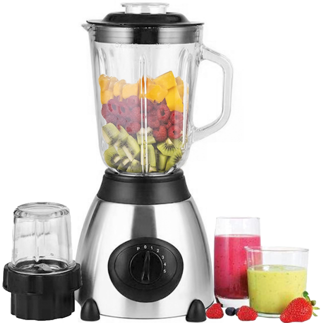 5-Speed Electric Multifunctional Juicer Blender | 1.5L Capacity | 1500W High Power