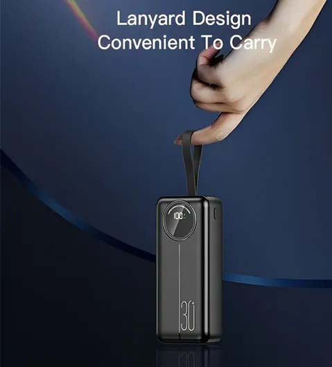 LCD Digital Display Power Bank – 30000mAh Portable Charger with Fast Charging
