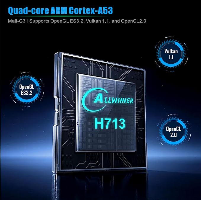 Android 11 Projector | 390 ANSI Lumens | HY320 4K Native 1080p with Dual WiFi6 & BT5.0 | Portable Outdoor Cinema Projector Upgrade to HY300