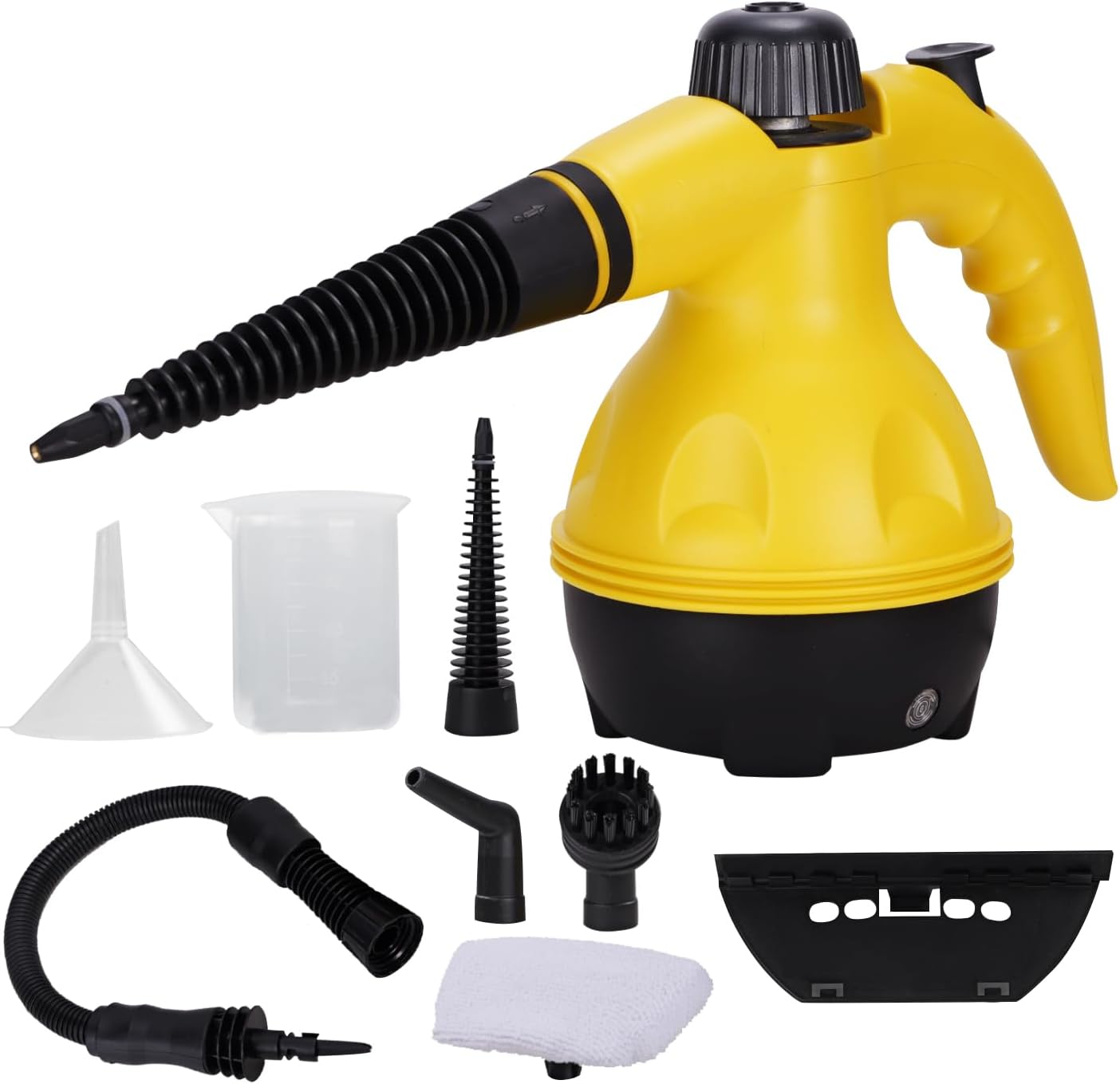 Powerful Pressurized Handheld Steam Cleaner - 9pc Kit for Multi-Surface Cleaning (Kitchen, Bathroom, Car, Windows, Grime