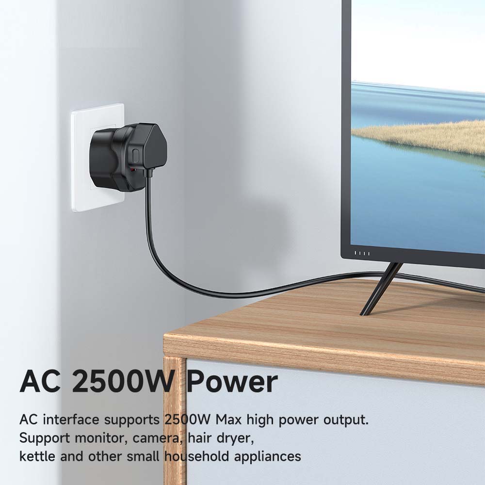 SC26 UK Universal Plug. Powerful and reliable 2500W capacity for high-demand electrical devices. Durable household plug.