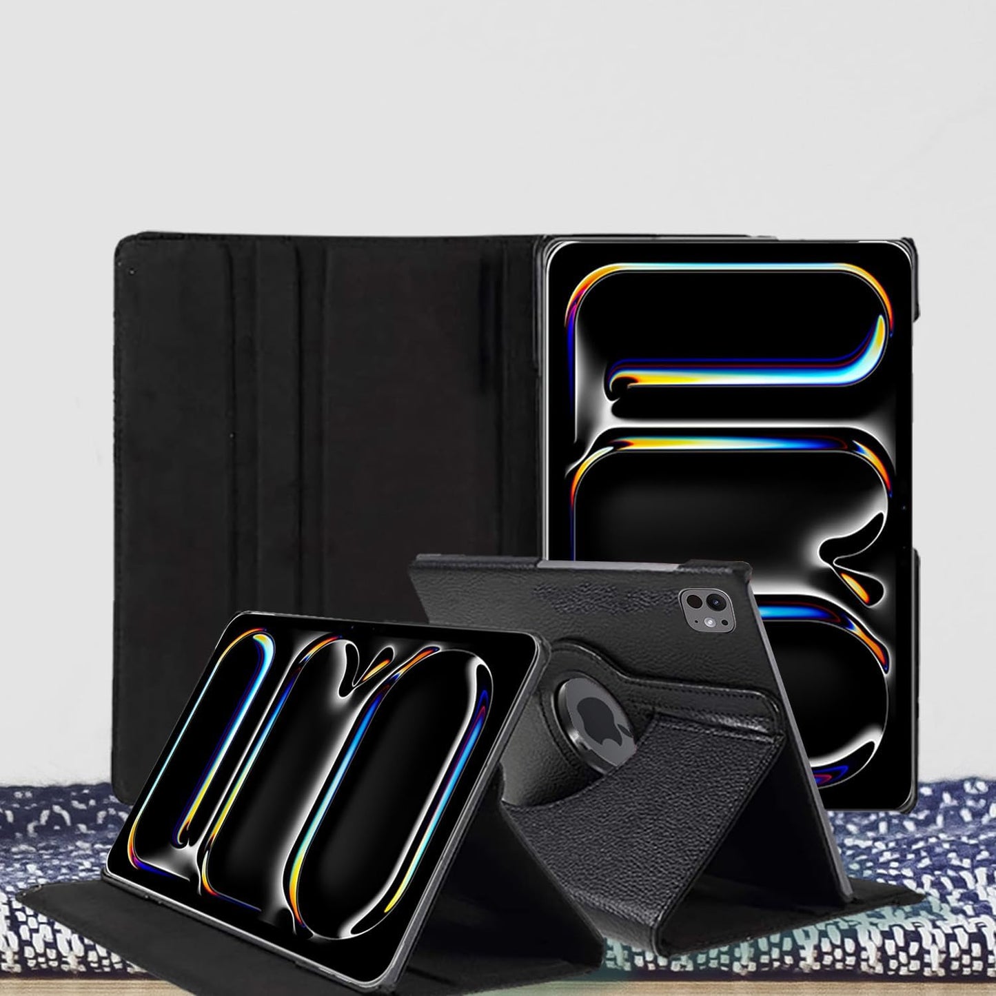 iPad Pro 11 2024 (M4) Case - 360° Rotating Smart Folio Cover with Auto Sleep/Wake & Multi-Angle Stand (Multi Colour)
