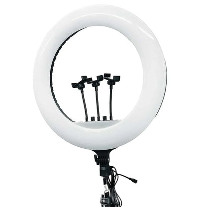 14-Inch Selfie Ring Light with Tripod Stand – Adjustable Photographic Lamp with 3 Mobile Holders