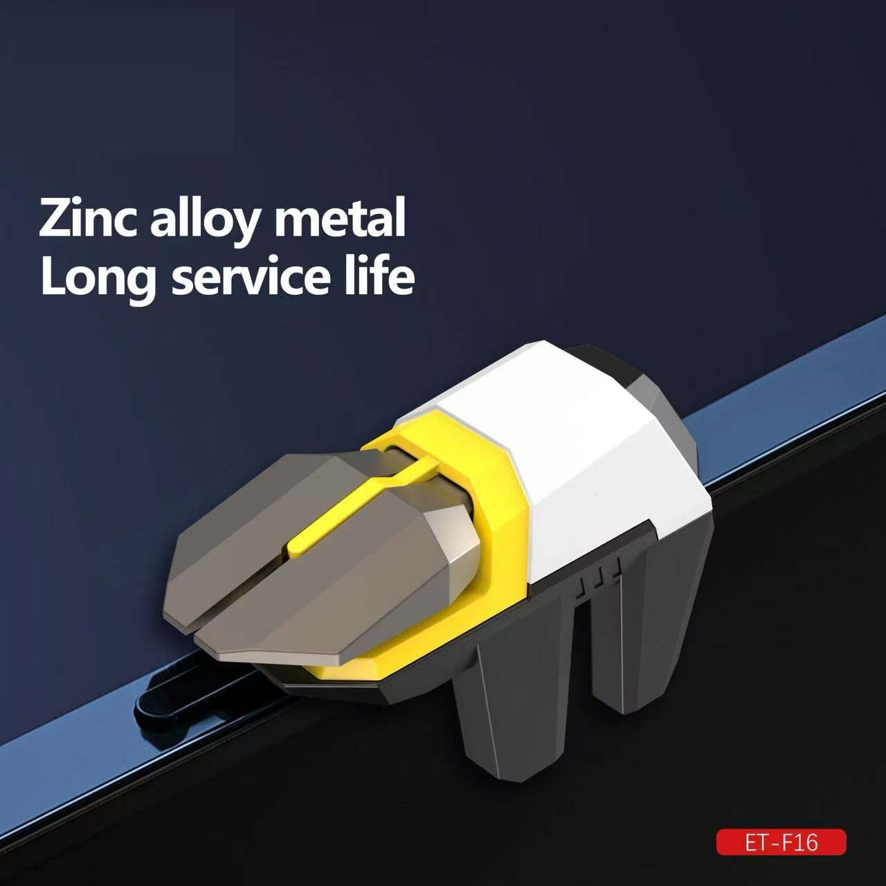 ET-F16 6-Finger Mobile Game Controller - High Precision Triggers for PUBG, Free Fire & Call of Duty on iOS/Android