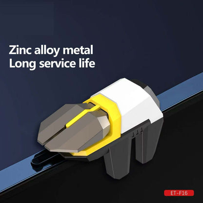 ET-F16 6-Finger Mobile Game Controller - High Precision Triggers for PUBG, Free Fire & Call of Duty on iOS/Android