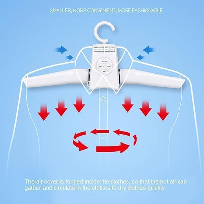Portable Electric Dryer | Folding Clothes Hanger with Hot and Cold Dual Mode | Efficient Drying for Travel and Home Use