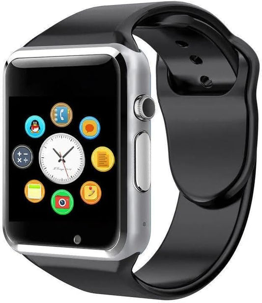 A1 Bluetooth Smart Watch - Fitness Tracker with Pedometer, SIM Card Slot & Camera | Android Sports Bracelet with Call, Message Alerts, and Health Tracking | All-in-One Smart Wrist Companion for Daily Use