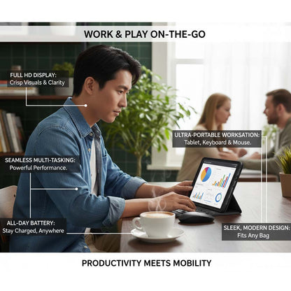 Tab 91 10.1-inch Android Tablet. Octa-core processor, 8MP+13MP cameras, 5000mAh battery & Android 15 for smooth performance.