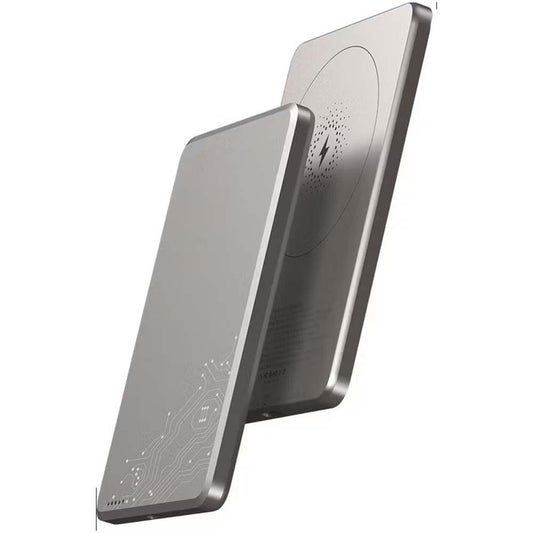 5000mAh MagSafe Power Bank - Ultra-Slim 15W Wireless Charger, Aluminum Body, Fast Charging Compitable for iPhone & Android ( Multi)