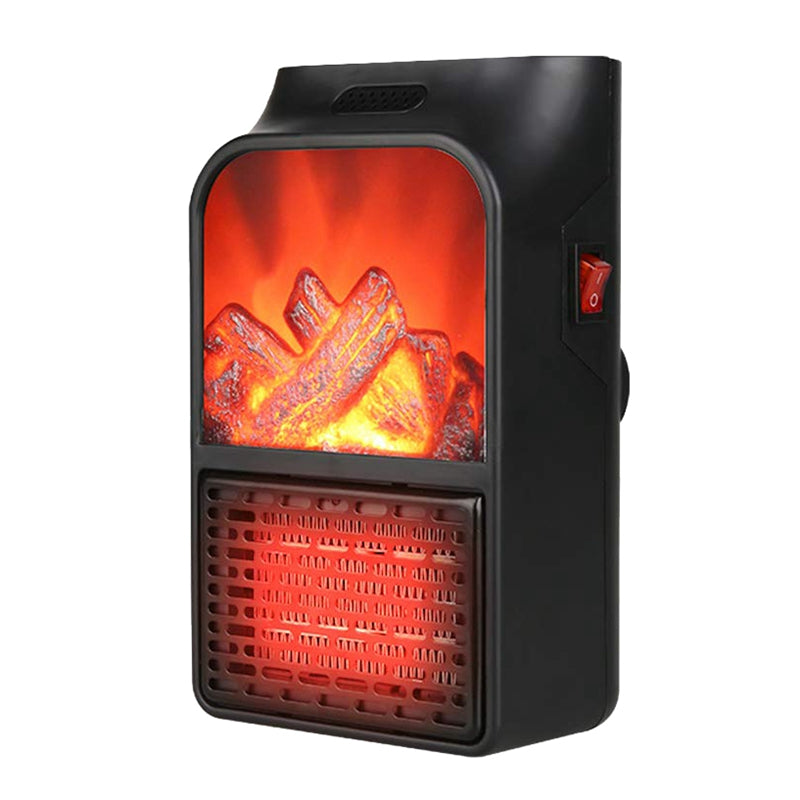 Portable Heater 500W | 220V Remote Control Flame Heater for Efficient Home & Office Heating