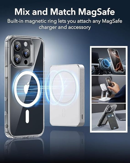 MagSafe Compatible Magnetic Phone Case with Camera Control | Military-Grade Shock Protection for iPhone 16, 16 Plus, 16 Pro, 16 Pro Max – Includes Free Screen Protector