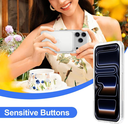 Crystal Clear Case for iPhone 17 Pro 6.3" (2025) - Anti-Yellowing Hard Back, Slim Shockproof Bumper, Wireless Charging Compatible