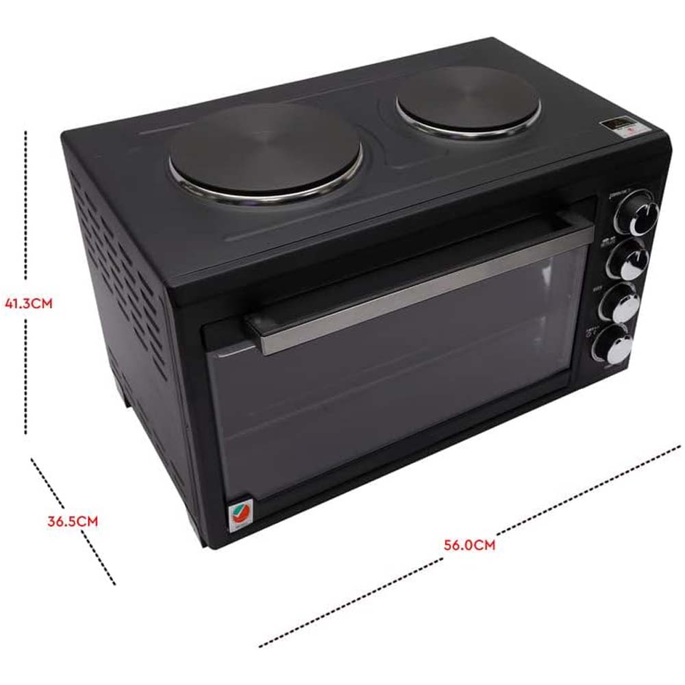 OE-1415 35L Electric Oven Toaster Grill - 6-in-1 Countertop Oven with Convection, Rotisserie & Pizza Function