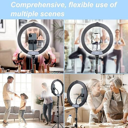 Beauty Live Light – Dimmable Selfie Ring Light with Extendable Tripod Stand for Live Streaming, Makeup, and YouTube Videos
