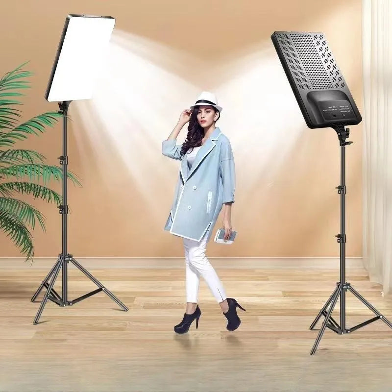 RL-T24 24" LED Video Light - Dimmable Studio Lighting with Remote Control for Photography, Live Streaming & Video Production