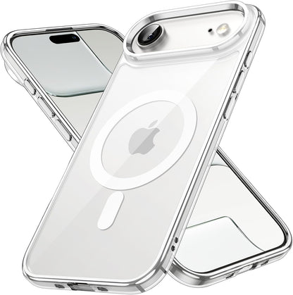 Magnetic Case for iPhone 17 Air - MagSafe Compatible, Shockproof Clear Bumper Cover, Anti-Scratch Back for 6.5" Display
