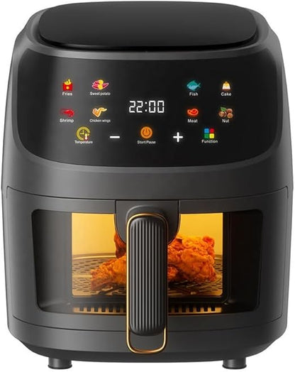 2400W Air Fryer | Powerful Cooking with LED Touch Panel, Large 8L Capacity, and Versatile Cooking Modes | Healthy Frying for Family Meals