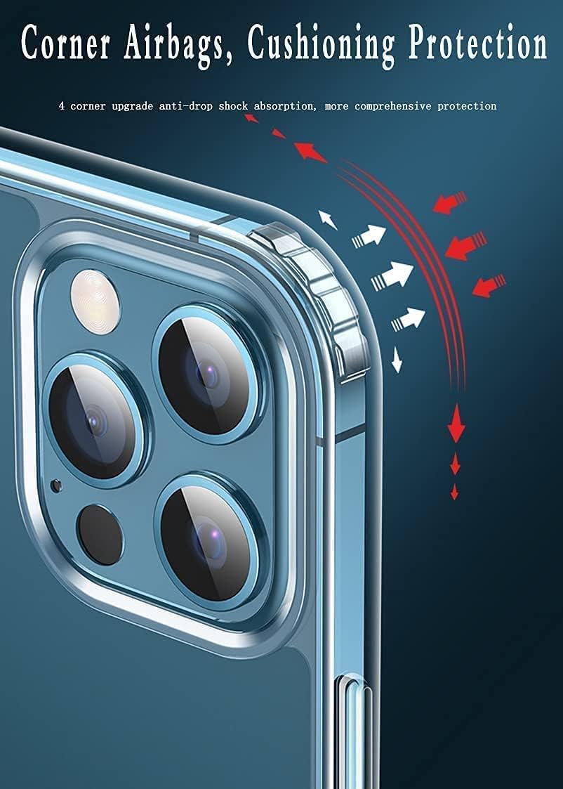 MagSafe Compatible Magnetic Phone Case with Camera Control | Military-Grade Shock Protection for iPhone 13, 13 Mini, 13 Pro, 13 Pro Max – Includes Free Screen Protector