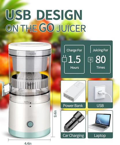 Electric Orange Juicer – Compact USB-Powered Hands-Free Citrus Juicer