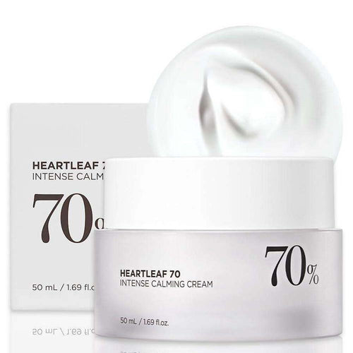 Anua Heartleaf 70 Intense Calming Cream 50ml - Soothing Moisturizer for Sensitive, Redness-Prone Skin