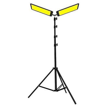 LED Work Light with Telescoping Tripod | 20,000 Lumen Dual-Head Work Light with Stand | Ideal for Outdoor and Indoor Lighting