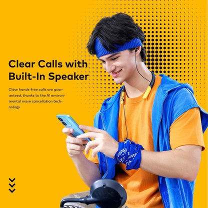 N500 Halter-neck Headphones. 75-hour battery life with flexible, comfortable neckband design for all-day wear.