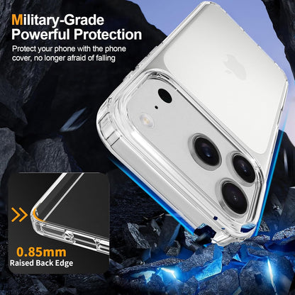 Crystal Clear Case for iPhone 17 Pro 6.3" (2025) - Anti-Yellowing Hard Back, Slim Shockproof Bumper, Wireless Charging Compatible