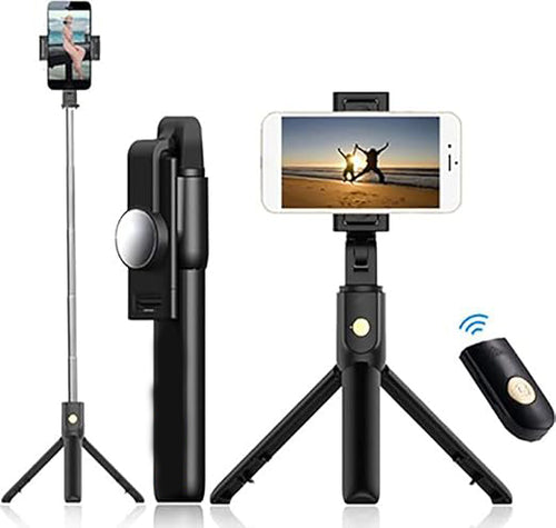 Mini Portable Gimbal Bluetooth Wireless Selfie Stick with Tripod Stabilizer for Phone