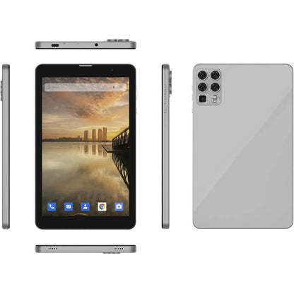 Tab8 5G Android Tablet PC with 8 Inch Display, 8GB RAM, 256GB ROM, Keyboard, 5000 mAh Battery - Grey