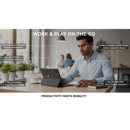 Tab 91 10.1-inch Android Tablet. Octa-core processor, 8MP+13MP cameras, 5000mAh battery & Android 15 for smooth performance.