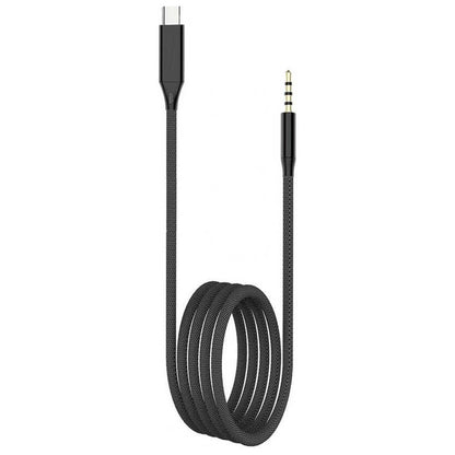 GAC-365 Type-C to 3.5mm Aux Audio Cable – 100cm Plug & Play Audio Cable with Sturdy Nylon Braid for MP3, CD, Phone, Computer, and Sound Systems